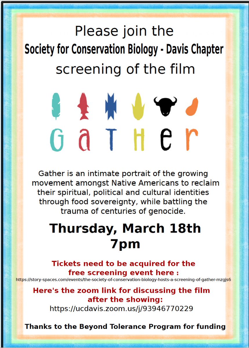 Please join us for a free screening of the new film  GATHER (gather.film) on Thursday, March 18 at 7pm PDT! 

The film will be shown online via Storyspaces; you must register at this link to attend ➡️➡️ story-spaces.com/events/the-soc…
