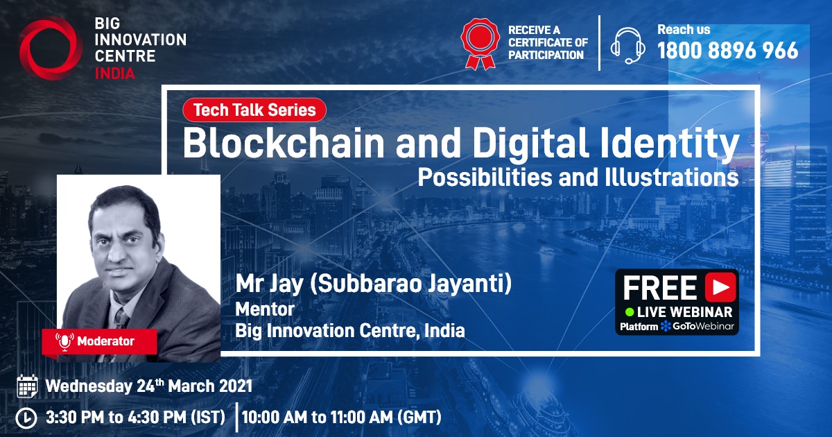 Meet our Moderator Mr Jay Strategic Innovator. He is the Founder &amp; CEO of Growth GRIDS and a Mentor at BIC India. 
Reserve your seat: lnkd.in/gE-hSc4
#BICIndia #BIC #innovation #blockchain #techtalks #digitalidentity #tech #registernow