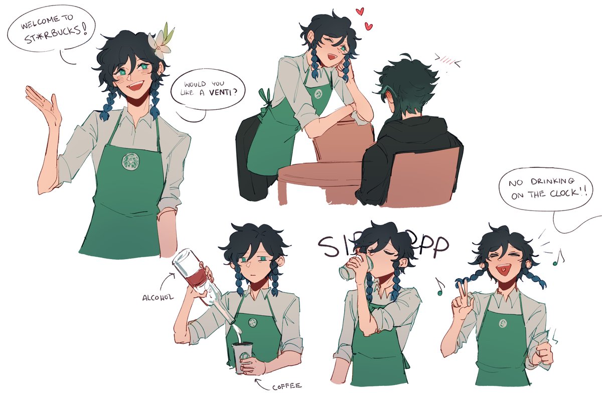 au where venti has a real job #GenshinImpact (pspspsps please come home im begging y 