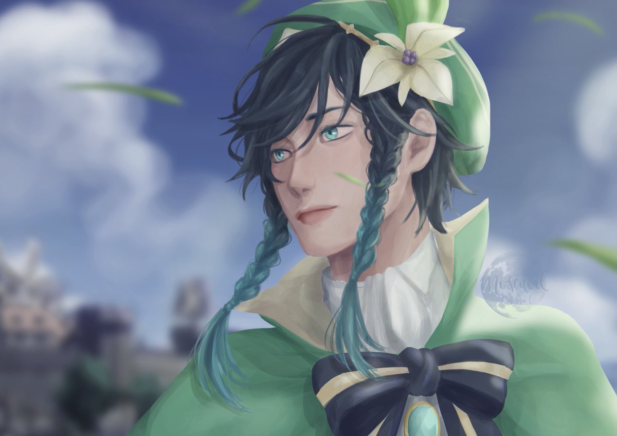 moseuvel's tweet photo. Venti 🎼
Celebrating his rerun with new art..! Wish me luck guys I’m 15 pulls away from 50/50 pls let me get him 🥺✨

#GenshinImpact #Genshin_Impact #genshinimpactfanart  #原神   #venti #ventifanart https://t.co/LXAnGdnlWd