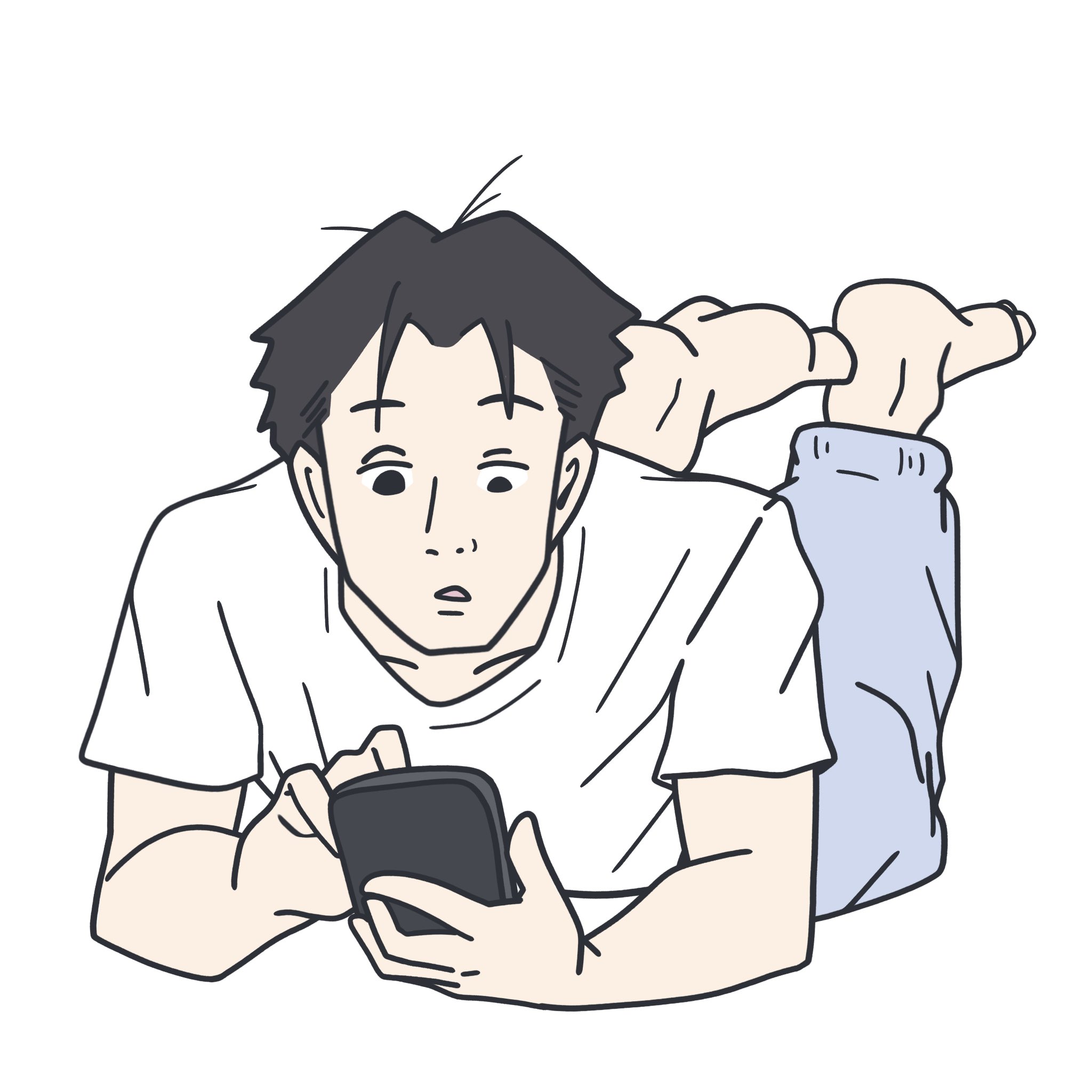 クボ 休日にスマホで暇つぶしするビジネスマン 寝起きのビジネスマン ブログ素材 イラスト ビジネスマン サラリーマン 画像素材 ブログ用イラスト 絵 フリー素材 T Co Oo4kdsvojc Twitter