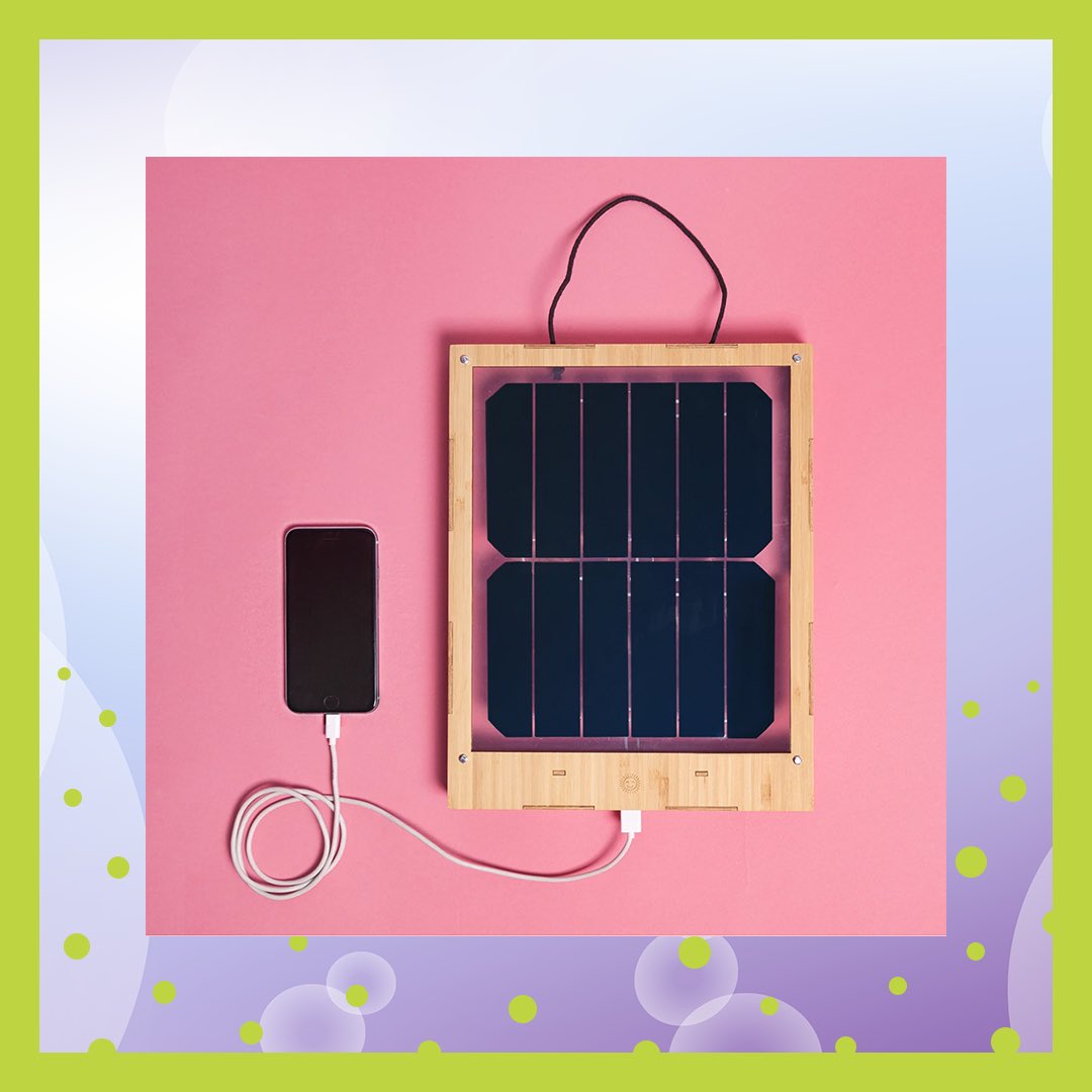 Check out this awesome window solar charger from @grouphugsolar! You can charge your phone with SOLAR POWER! 😱☀️ So fun, simple, and eco-friendly all at the same time! #ecofriendlytips #solarpower