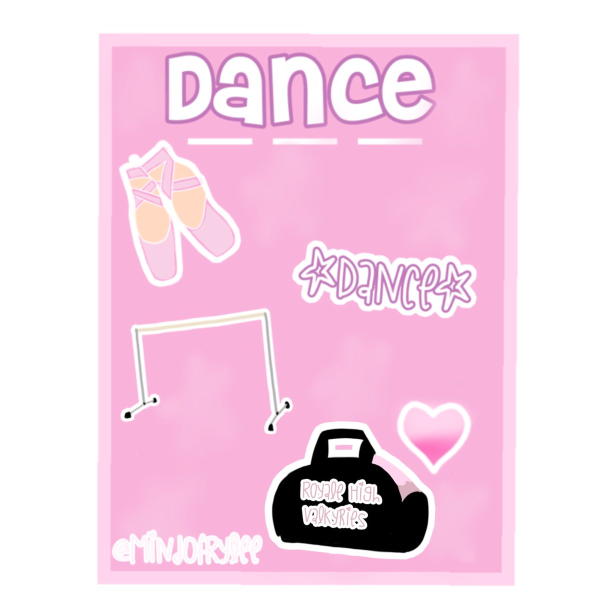 mindofrylee's tweet photo. ✨Dance Royale High Sticker Pack Concept
I did have much ideas of what things to do after the pointe shoes, so there are not very many stickers included.
But other than that I think it turned out pretty cute :)
Tags~
#royalehighconcepts #Rhstickerpack @nightbarbie @jamjamjoo https://t.co/nVWaL7Q7gG