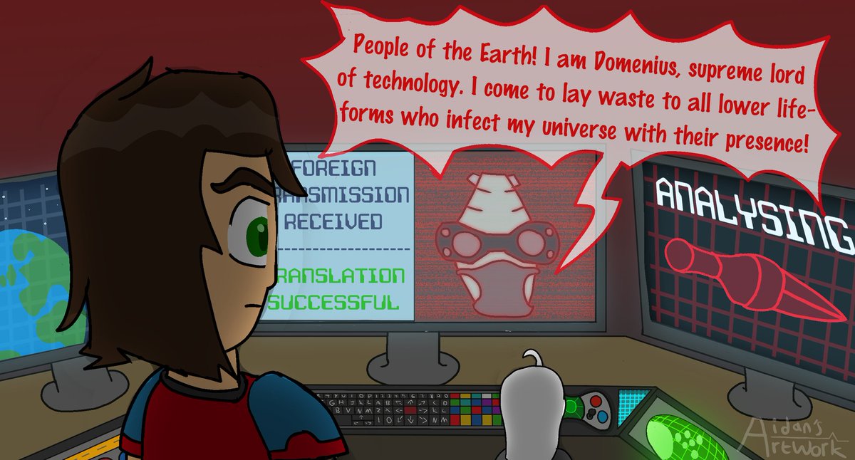 AidansArt's tweet photo. Here's a teaser for Beyond the Workshop, including the first panel of the second page. #webcomic #webcomicteaser #ArtistOnTwitter #digitalartistontwitter #scificomic #scificomicart #commissionsopen https://t.co/GWnC0n9P06