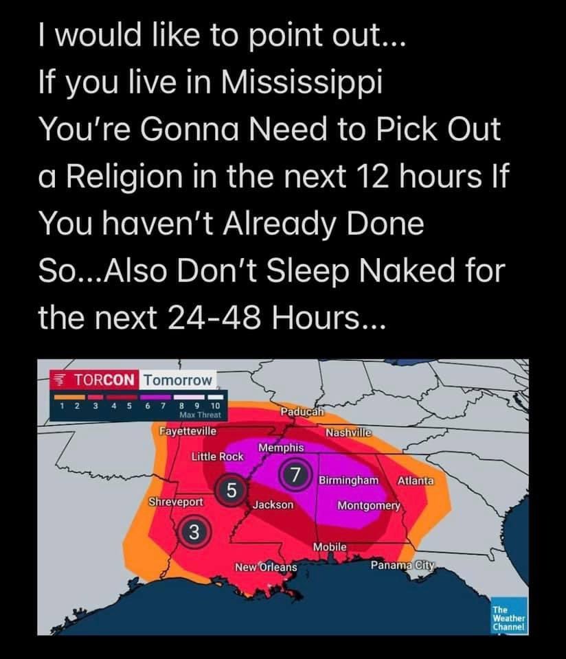 da_higgy's tweet photo. Eyes on the sky, Mississippi peeps!! 🌪😳😜🤣 #laughtokeepfromcrying #torcon7 #FBrepost https://t.co/OtCecVIfos
