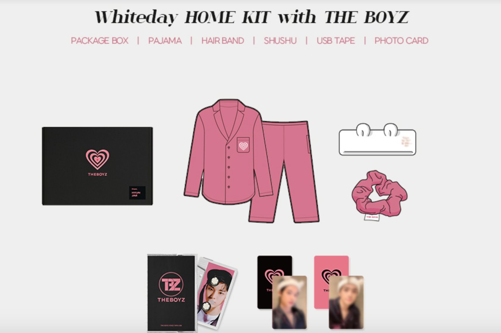 the boyz ヒョンジェ トレカ パジャマ dear my muse the boyz