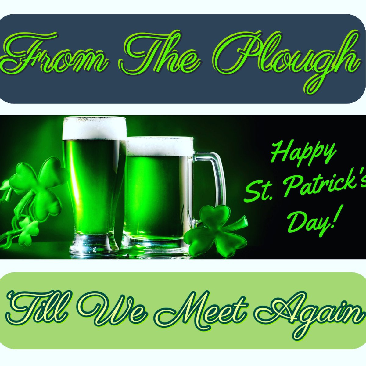 PloughLondon's tweet photo. #HappyStPatricksDay from The #PloughBloomsbury #lockdown #StaySafe https://t.co/HiyRg0b6pr