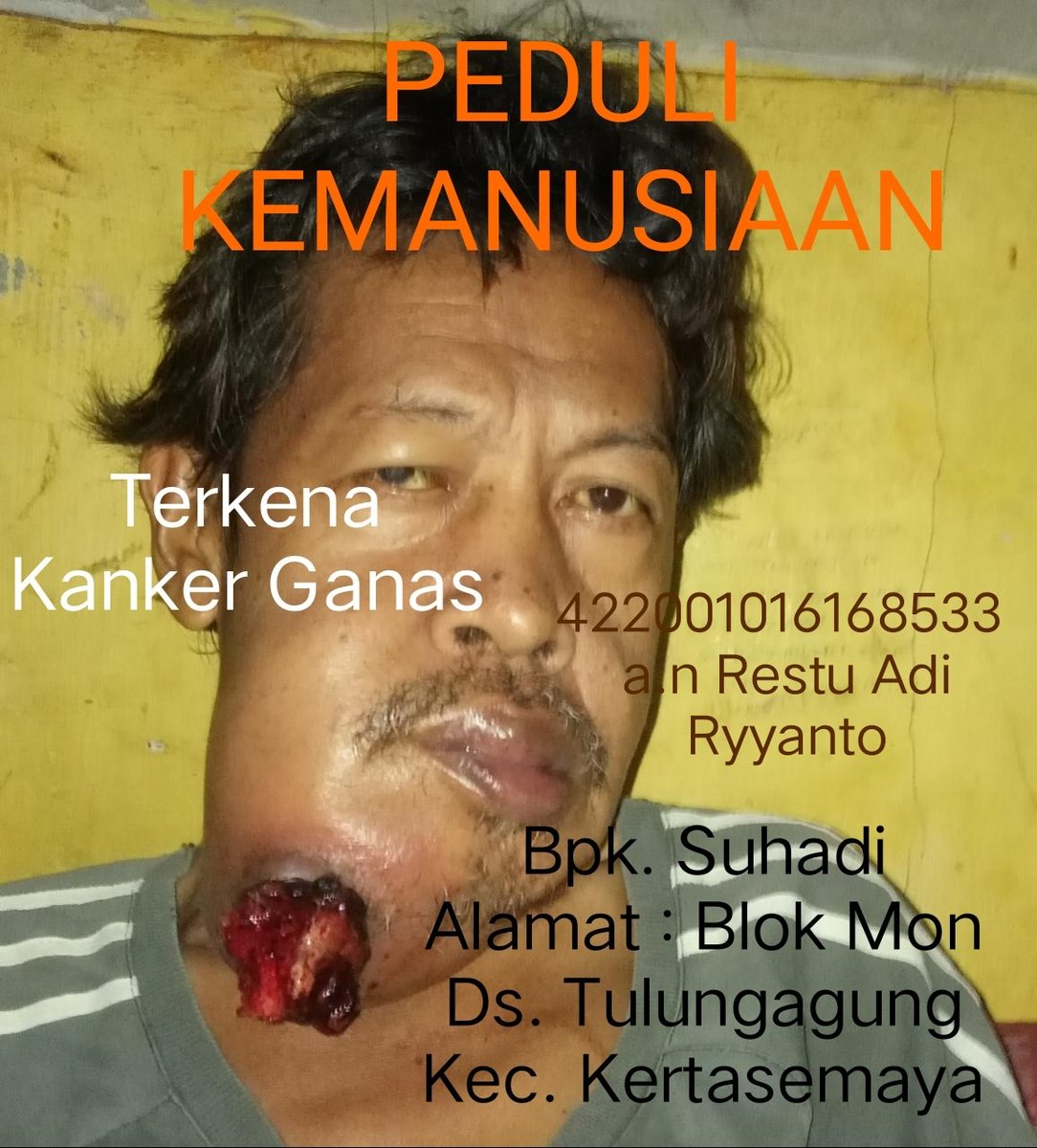 IkaTuslikhah's tweet photo. @ridwankamil Mohon bantuan untuk mempermudah proses pengobatan k RSHS, insya Allah kamis malam jum'at kami berangkat k RSHS. https://t.co/9GflEo1eHs