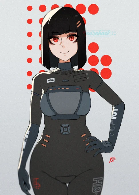 Needed an idea to use my new brush so I drew my MSX... in a way... ? 