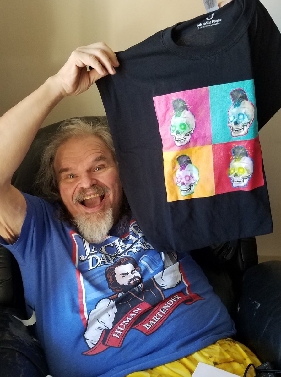 EllenKeane's tweet photo. @joshrthompson This guy, @anothervonbuck, was really happy when he got this awesome shirt for his birthday! https://t.co/2ZcX4EpZNI