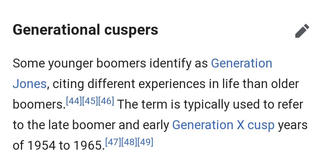 Enviro_girl07's tweet image. Stop calling me a Boomer! My mother was a Boomer. Call me Generation Jones. 😎
#generationjones 
#notaboomer