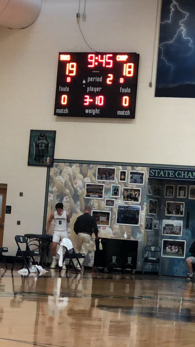 Halftime at TRidge - Grizz up by one over Chap.