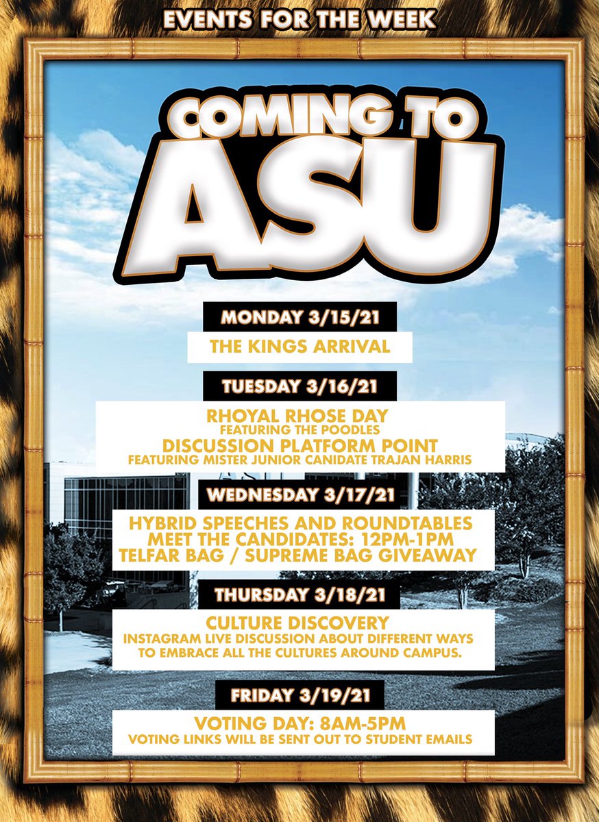 FemiGuy_'s tweet photo. Ready to get in your bags tomorrow? Meet me tomorrow at the student center between 12PM-1PM to enter for a chance to win a Telfar bag or Supreme Bag!
#ComingToASU
#ObafemiForMisterASU
#KingdomAwaits
#CultureofASU
#ASUTwitter
#ASU24
#ASU23
#ASU22
#ASU21 https://t.co/p0waYCPcxi