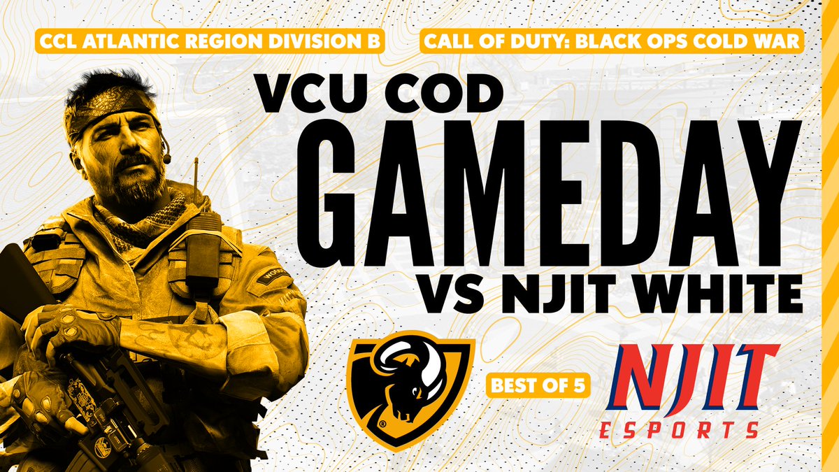 EsportsVCU's tweet image. .@VCUCoD ⚔️ @HighlandersCoD 

The CoD squad looks to get a dub against NJIT White! Good luck team!

💥 Best of 5
📺 twitch.tv/timmytyp

#GoVCU🐏 | #CCL2021 | #CallofDuty