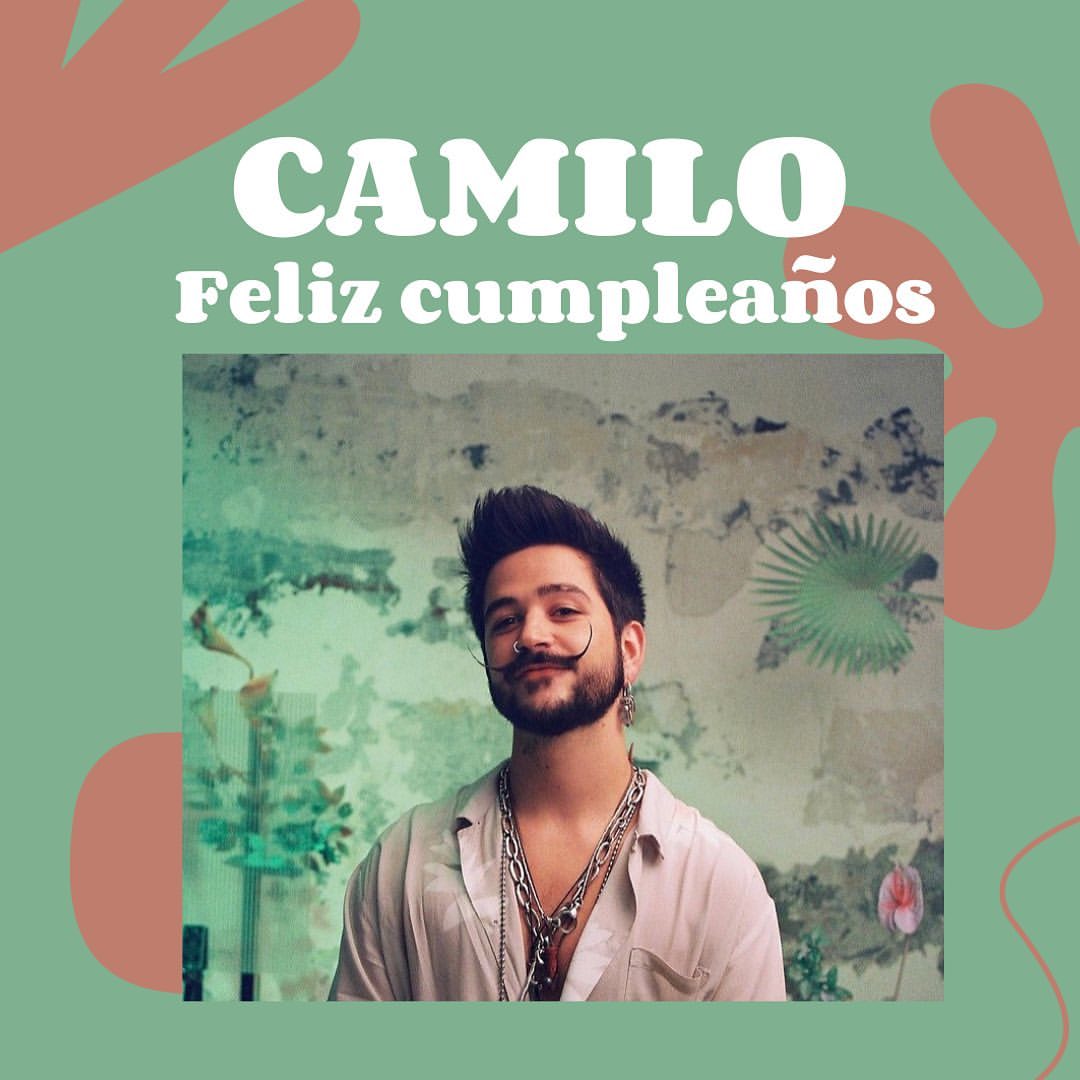 Muy feliz cumpleaños a nuestro querido alumno <a href="/CamiloMusica/">Camilo</a> ¡Que tu música siga llegando a tanta gente! 
✨🎶✨🎶✨
Un abrazo desde México.
.
.
#happybirthday #latinmusic #felizcumpleaños #felicidad #amor #recordingacademy #nominee