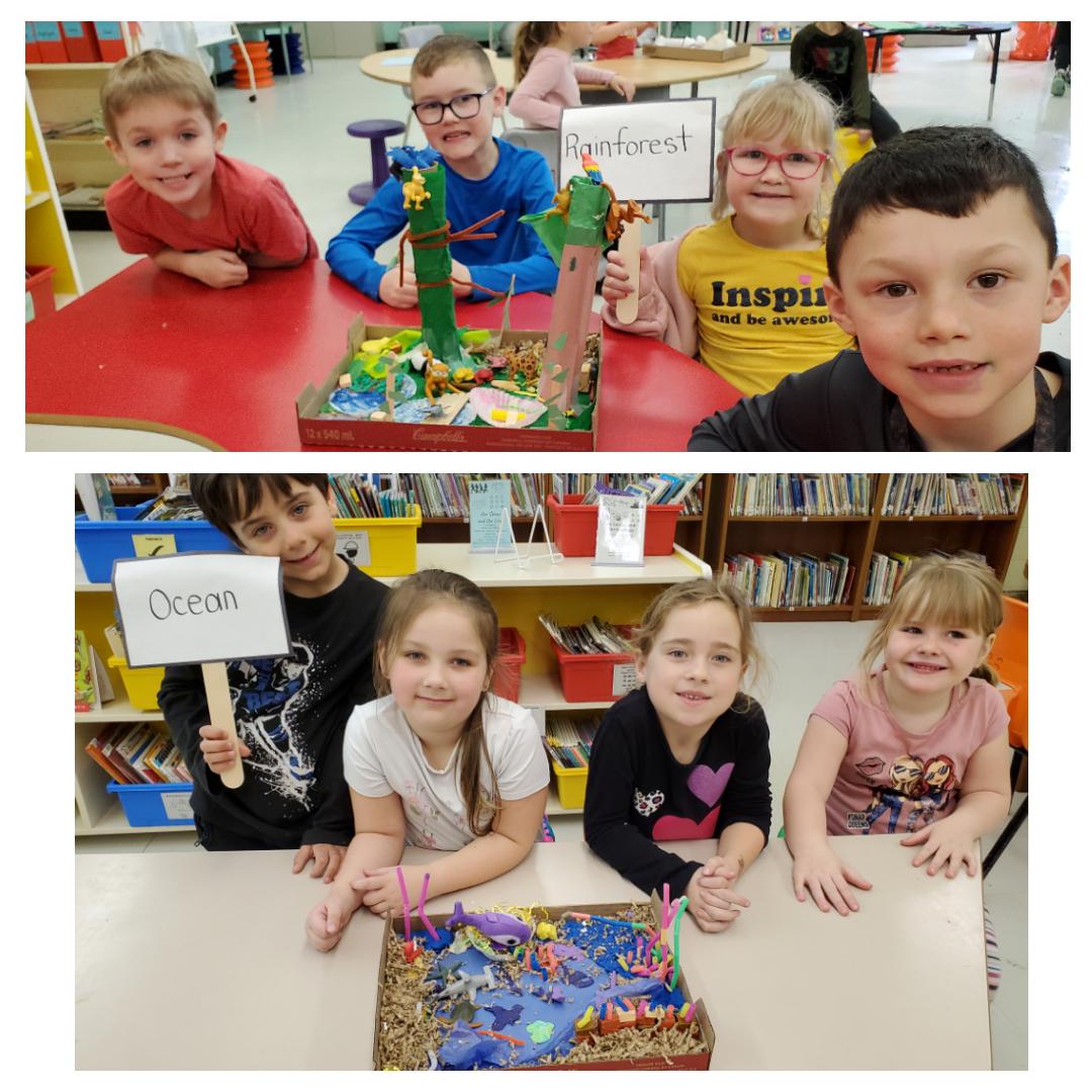 MrsEastonTL's tweet photo. These kindergarteners AMAZED me with their collaboration, communication and creativity when it came to learning about and building habitats. Way to go, Class K-1! 🤯👏 #LearningCommons #CanadianSchoolLibraries @Elwoodelementar @NLESDCA https://t.co/zFuXmYOvN3
