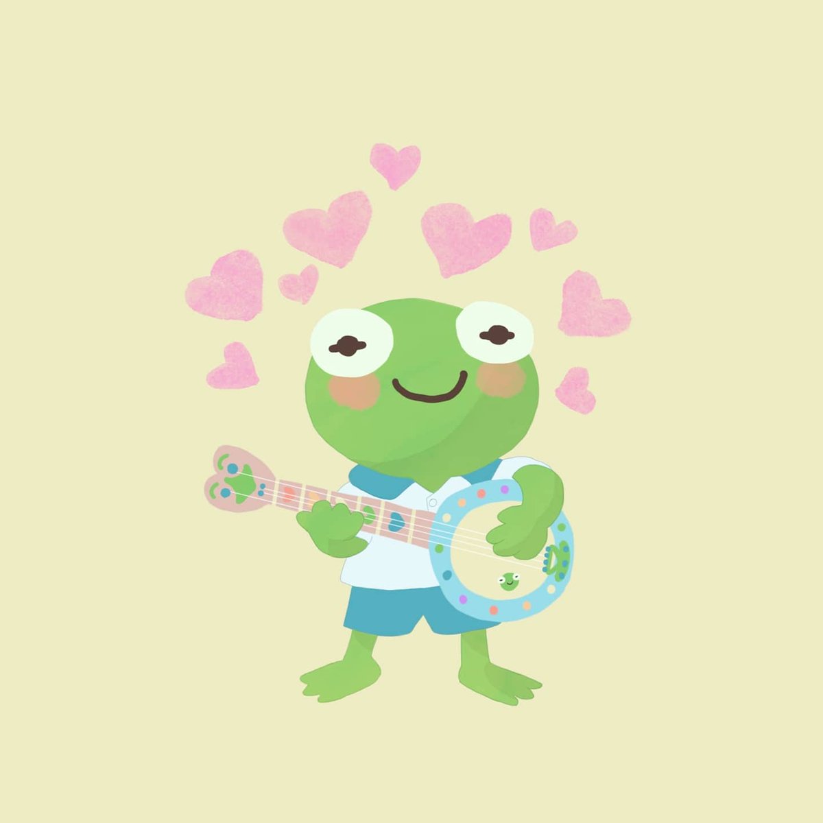 Saw a picture of #babykermit He is so cute I had to draw him 💗
#KermitTheFrog #Disney #illustration