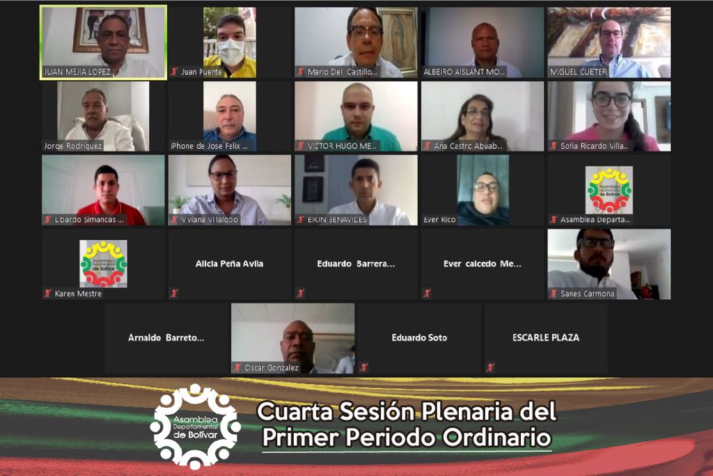 AHORA| Finalizó la cuarta sesión plenaria con una proposición presentada por el diputado José García y avalada por toda la Duma Departamental. Tema: Seguridad en Bolívar - Sesión Reserva.