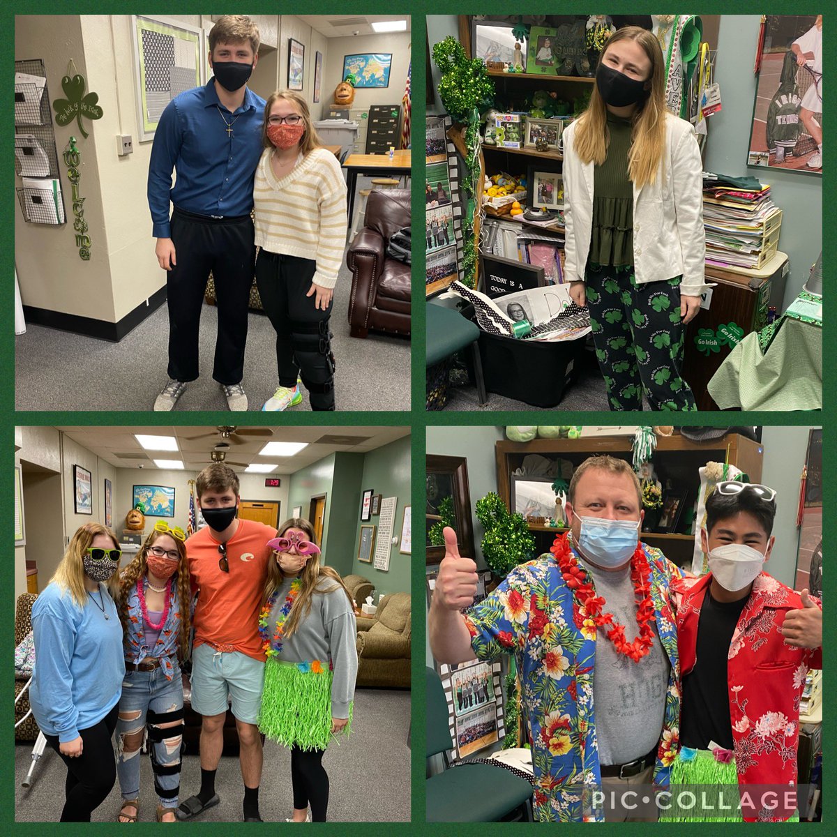 lafstuco's tweet photo. Zoom Apparel and Hawaiian Day so far this week.
Tomorrow is ST. PATRICK’S. DAY!
Get decked out in GREEN https://t.co/nMhKkorHfy