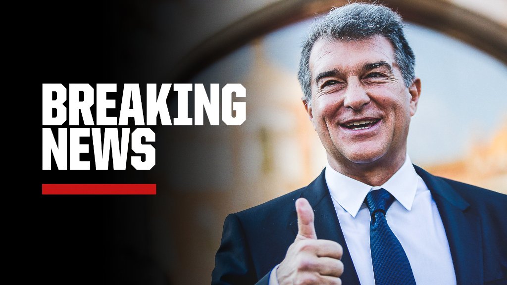BarcaWorldwide's tweet photo. IT'S DONE ✅👍

Joan Laporta will take office tomorrow 💙❤️ https://t.co/mQR9cRbzIt