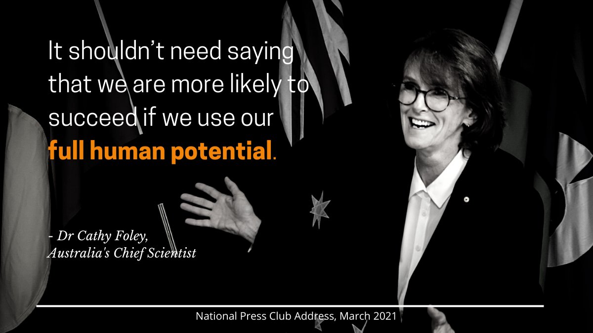 Dr Cathy Foley, Australia's Chief #Scientist, gives her first major speech at <a href="/PressClubAust/">National Press Club</a> as part of <a href="/ScienceAU/">Science & Technology Australia</a>'s #SmP2021: