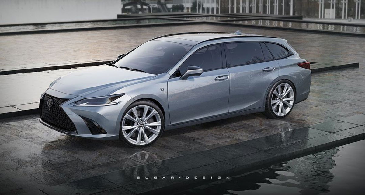 Designer Sugar Chow has rendered the single greatest Lexus that doesn't yet exist: a wagon version of the ES sedan. bit.ly/2OIWdue