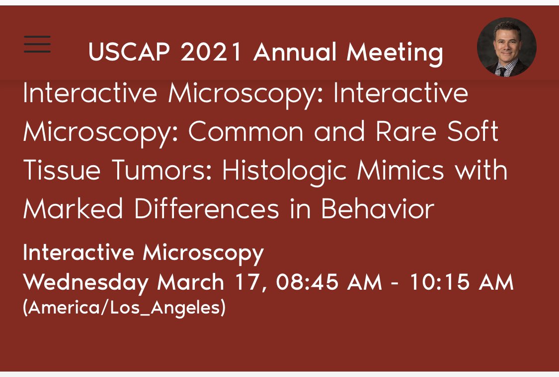 JLHornick's tweet photo. So excited for tomorrow’s session! Please join me! #BSTPath #USCAP2021 https://t.co/73ClfM7CPL