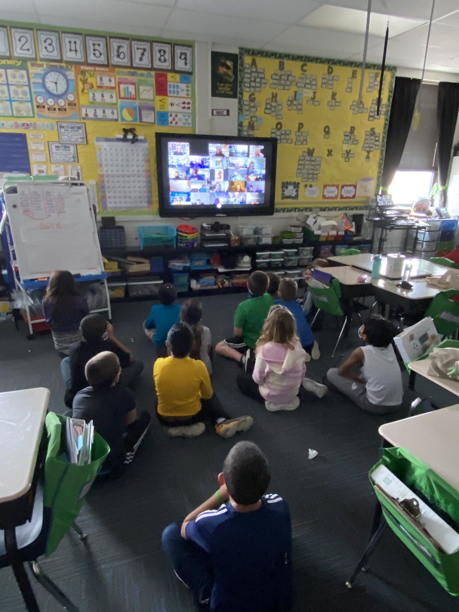 BallwinLibrary's tweet image. My librarian heart is full. We concluded our Family Shared Reading project with an all school virtual author visit with @CGrabenstein That was so much fun! #thisisOURballwin