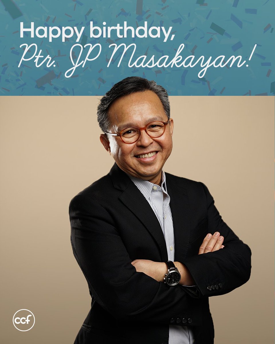 CCFmain's tweet photo. Happy birthday, Pastor JP!

We praise God for His faithfulness in your life and celebrate how God has mightily used you in your service in the ministry. May you continue to grow more in love with the Lord, and may He protect you so that more will come know Jesus! https://t.co/QzEmQMqw6e