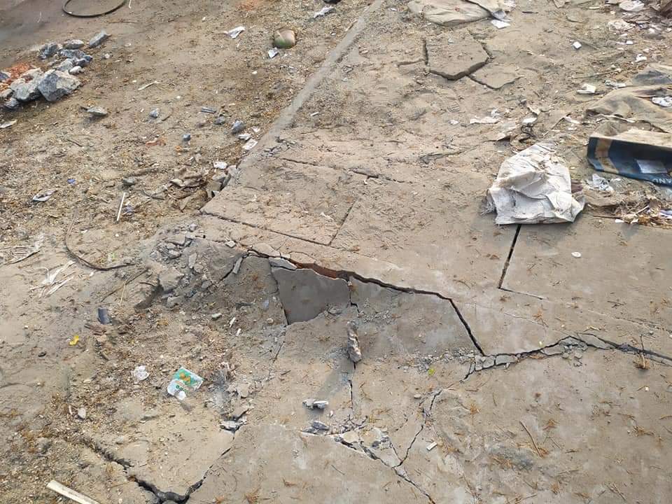 Happened at Kan Taw Lay,Myanmar's Gone Ye road,Mingalar Taung Nyunt,Yangon.  
Yesterday,SAC terrorists destroyed and shot One Stop Mart,they also remove the barricades and throw them into sides of the road as you can see in photos.

#WhatsHappeningInMyanmar 
#Mar17Coup 
#OpCCP