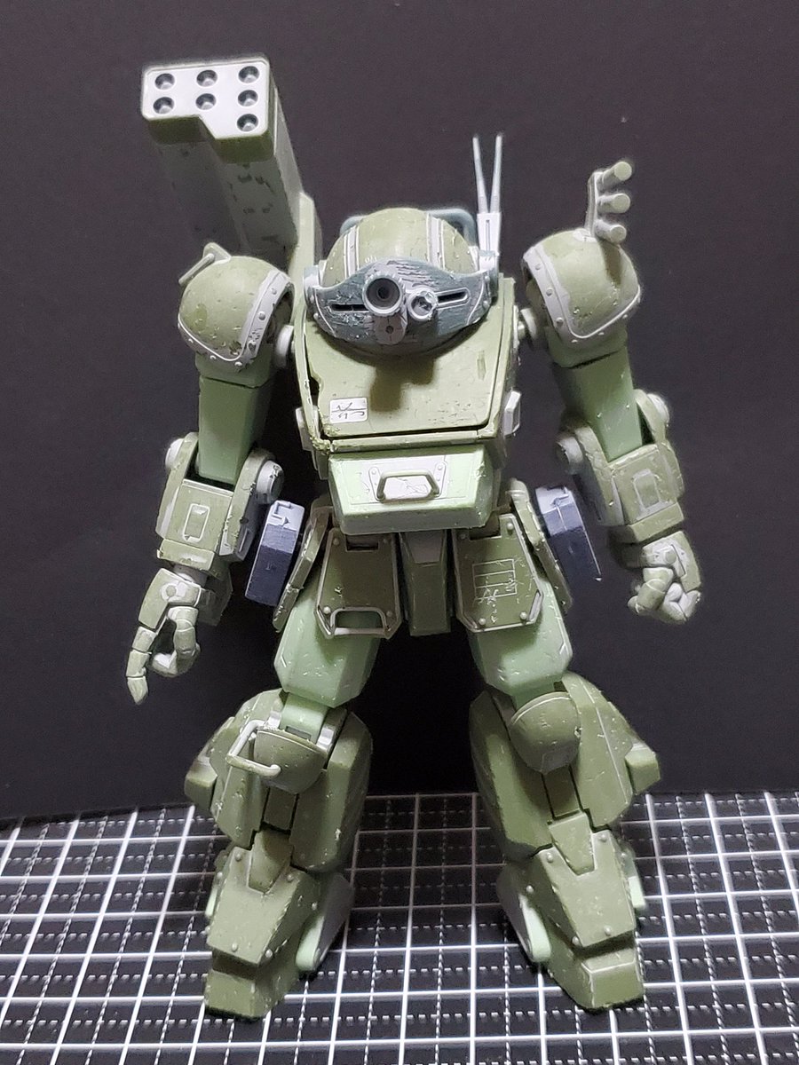 ペロちゃん ペロモデラー プラモデル ダメージ加工した W B 表面処理なんでしたん ってくらいまでww 次から部位ごとに塗装してこ 次回 ヘッド 明後日 そんな先の事はわからない