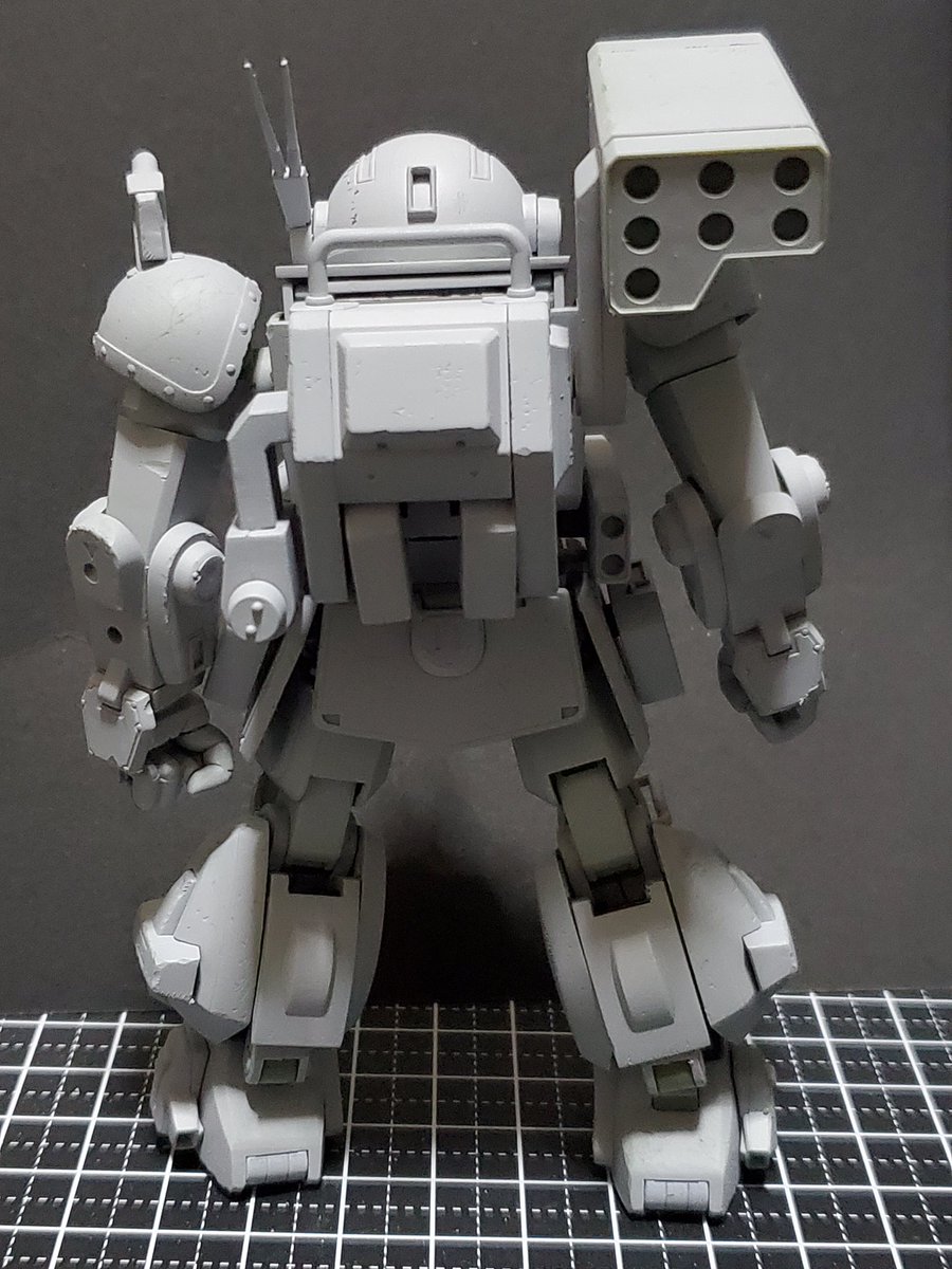 ペロちゃん ペロモデラー プラモデル ダメージ加工した W B 表面処理なんでしたん ってくらいまでww 次から部位ごとに塗装してこ 次回 ヘッド 明後日 そんな先の事はわからない