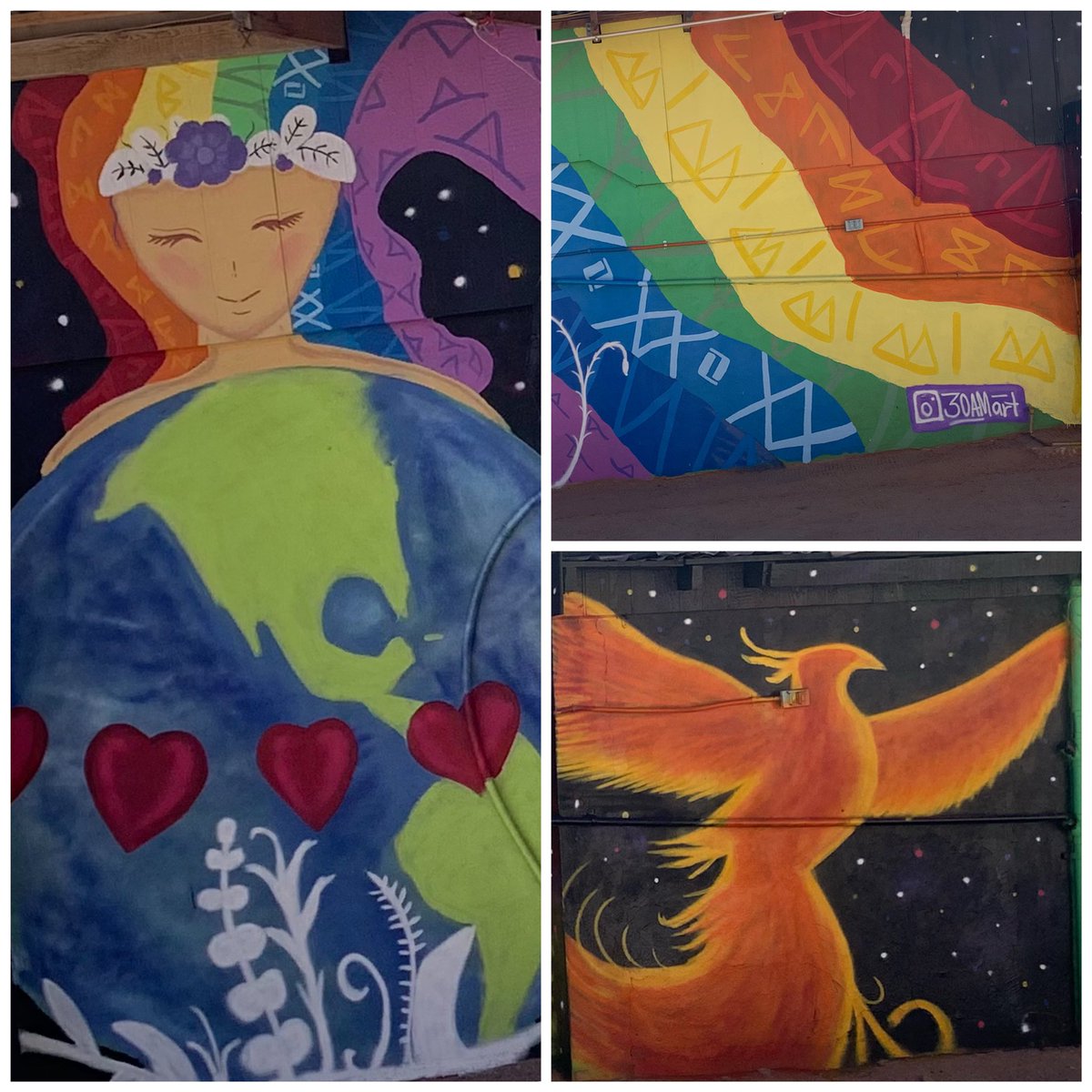 joelcamacho's tweet photo. El Renacer... #30AMart #30iAM #MuralArt #AguaPrieta #BorderArtist #muralartist #Kampaysushi https://t.co/JTGU2hxQwJ