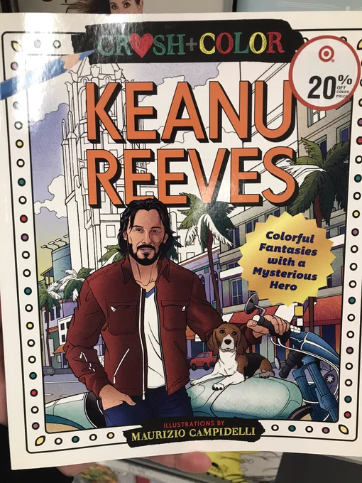 have you guys seen the keanu reeves self insert coloring book 