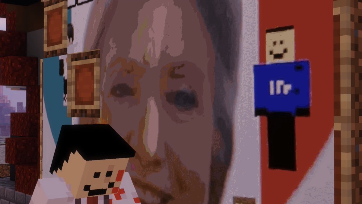 mewdre's tweet image. DID HE KILL DREAM ?! BLOOD ON HIS SHIRT , DREAM SCREAMING FOR SAM ... BRO ?!  /dsmp  /rp