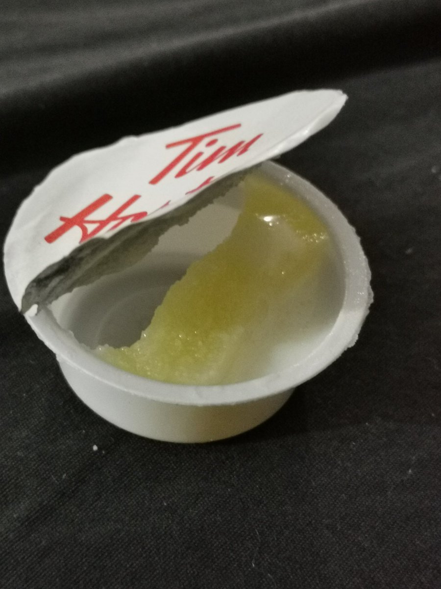 BeehunX's tweet photo. @TimHortons why are my only two butters delivered to me like this? https://t.co/zr0AkzGwwP