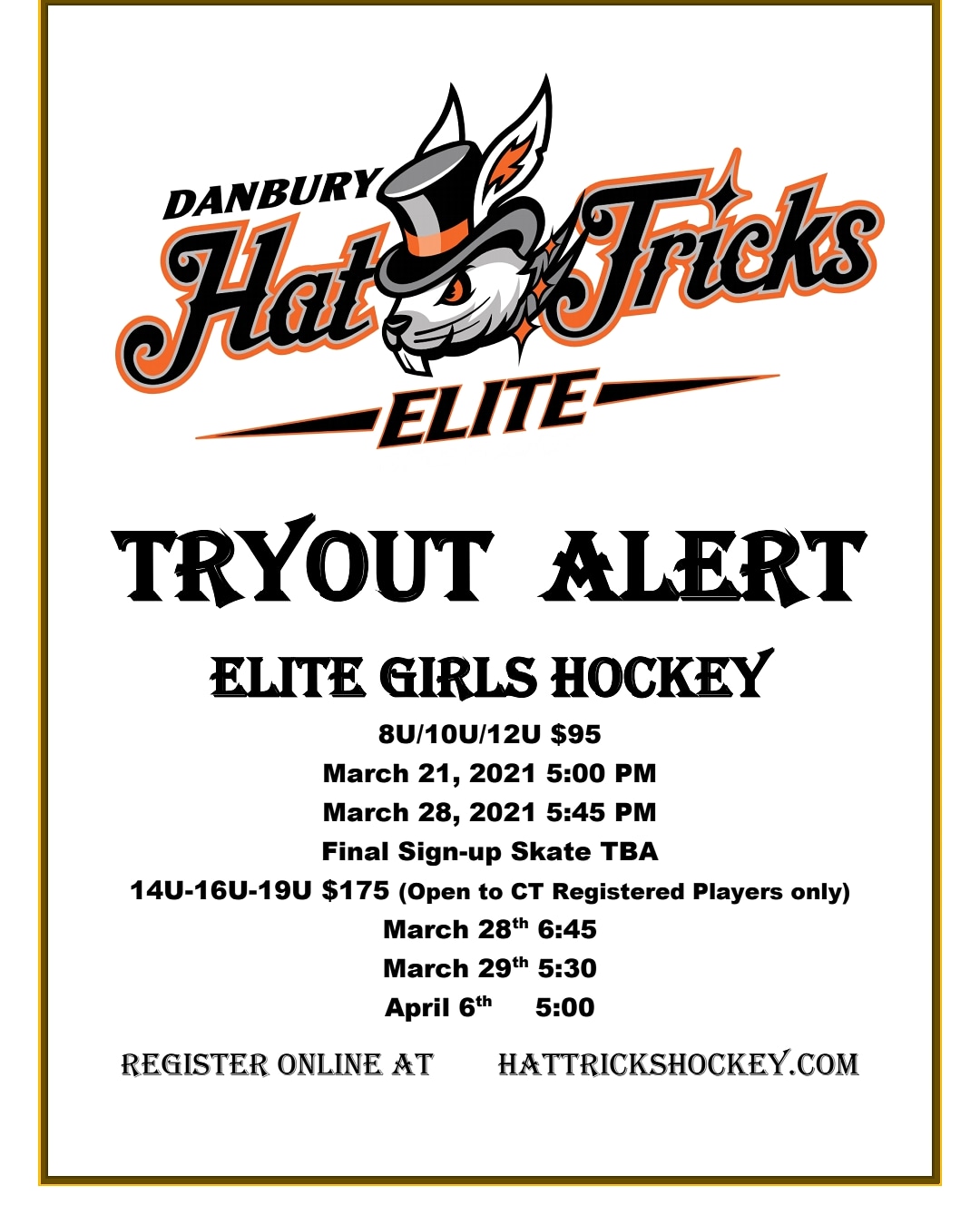 Danbury Hat Tricks Elite Girls Hockey