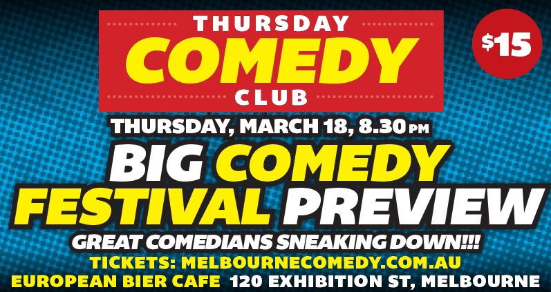 Thursday_Comedy's tweet photo. Great special guests this Thursday!
We’re well and truly BACK!
Tickets: https://t.co/XqZck81EDJ https://t.co/haY7xXGnJS