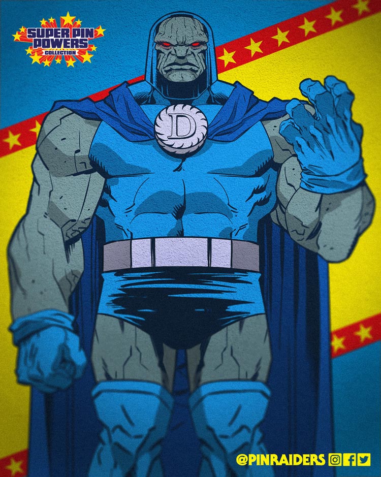 “The hour has come! HE has come! Who is beyond good and evil? Who is the prophet of Anti-Life? Who is the Rock, the Chain, and the Lightning? All powerful! All unforgiving! All conquering! WHO IS YOUR NEW GOD NOW AND FOREVER?”

Darkseid is.

SERIES 2 COMING SOON! 
#SuperPinPowers