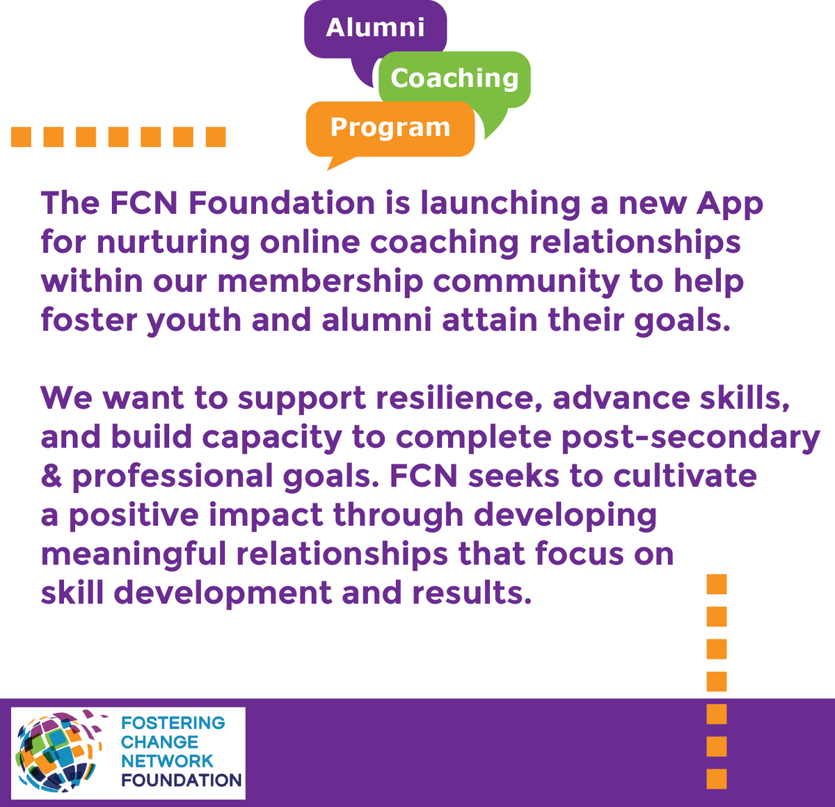 FCNFDN's tweet photo. Take advantage of our six-month free membership and explore programs, grant opportunities, and the Alumni Coaching Program.

When you become a member you will have access to the Membership get the access code to download FCN's Foundation's App. Visit here: https://t.co/ZHcM6xp0fB https://t.co/7TAiLZW5GK