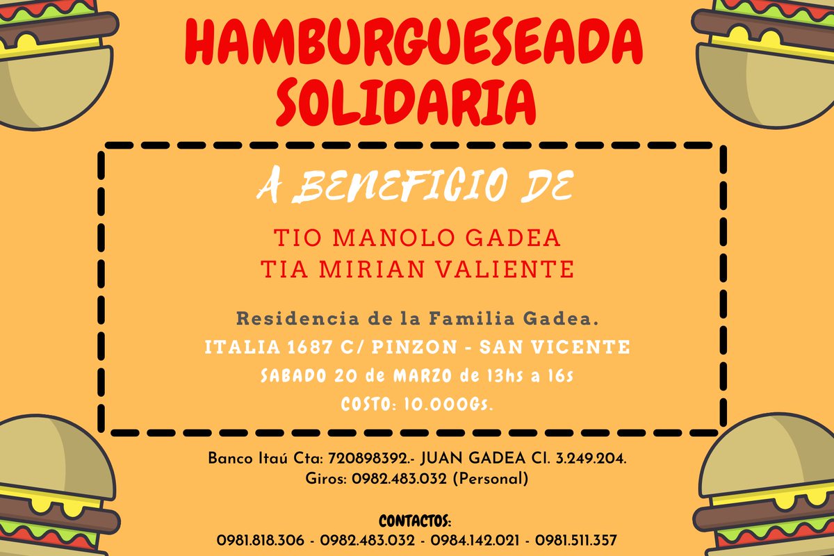 Buenas noches a todos. Estamos realizando este evento a beneficio de mi papa y su señora para poder solventar los gastos hospitalarios a causa del COVID19. Ellos están evolucionando favorablemente gracias a Dios. Se agradece el RT/FAV. GRACIAS🙏🏻🖤