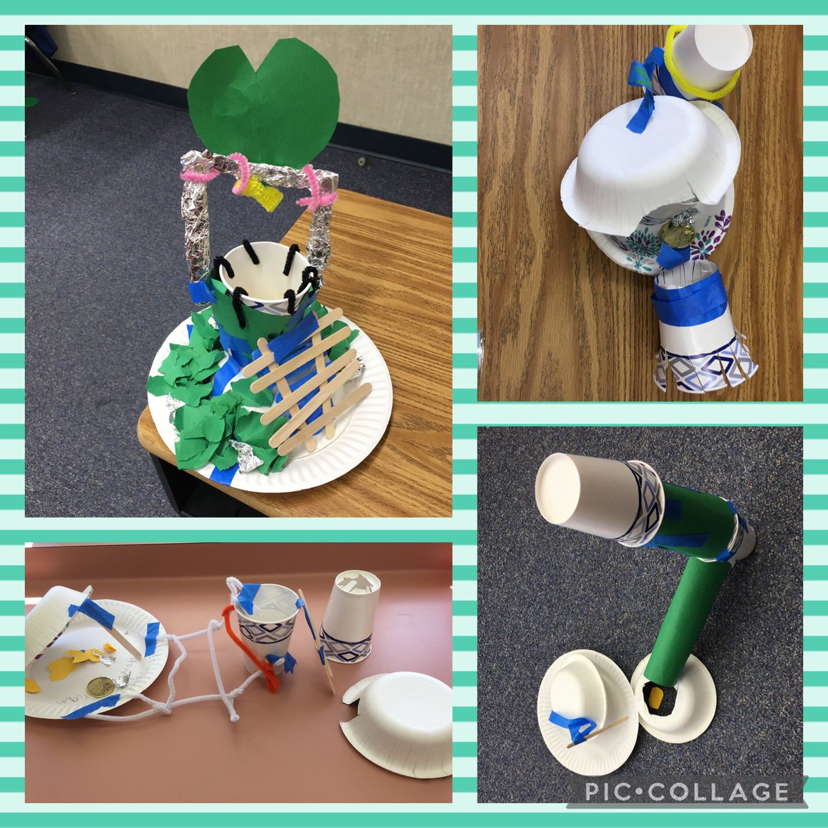 First graders build leprechaun traps today in class! ☘️ Maybe we will catch one. ☘️😉 <a href="/LiveElementary/">Live Oak Elementary</a>