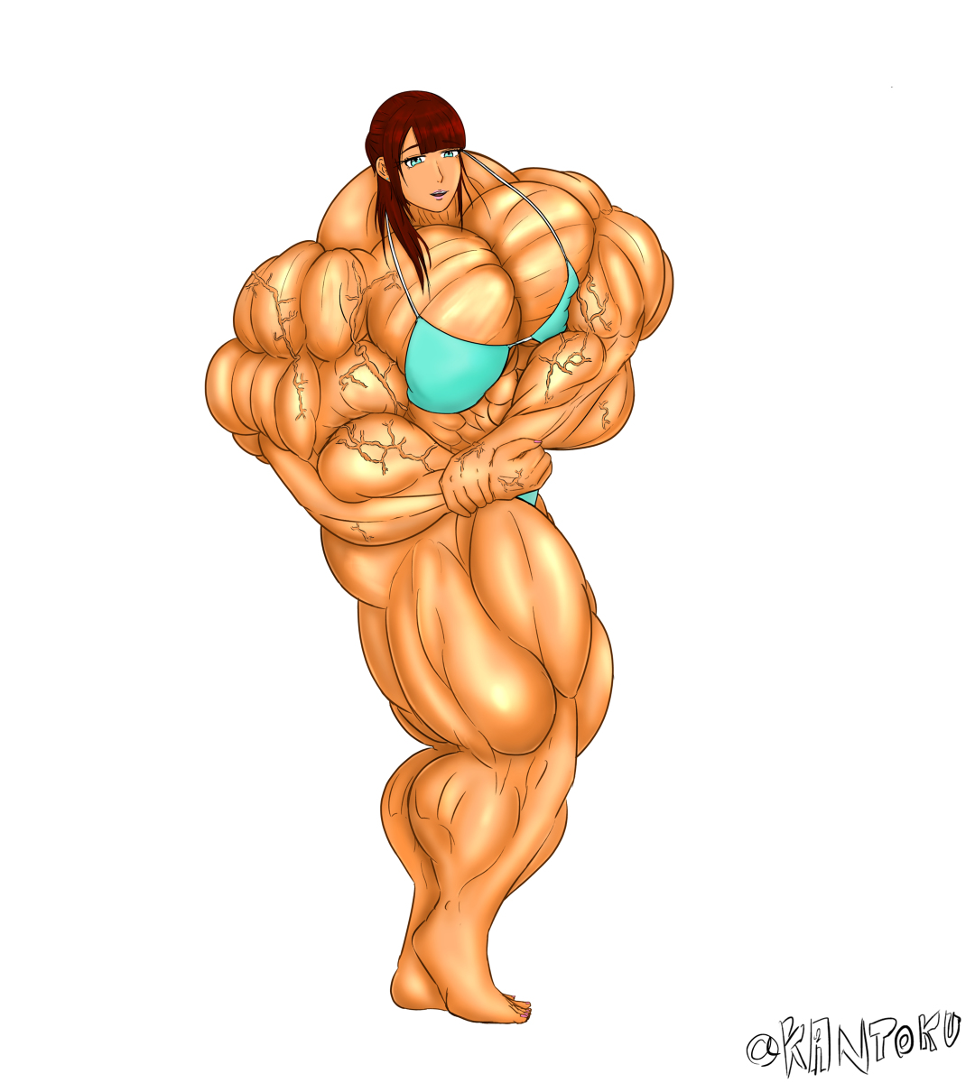 Uzivatel おえかきカントク Skeb Open Na Twitteru フォロワーさん500人突破記念イラスト 筋肉娘 筋肉女 Muscle Fbb 女性ボディビルダー ボディビルダー 筋肉 メフレックス T Co Wsqzsf61xl