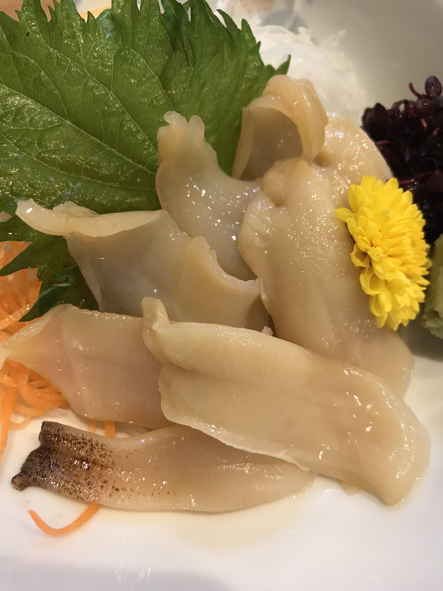 白ミル貝刺身