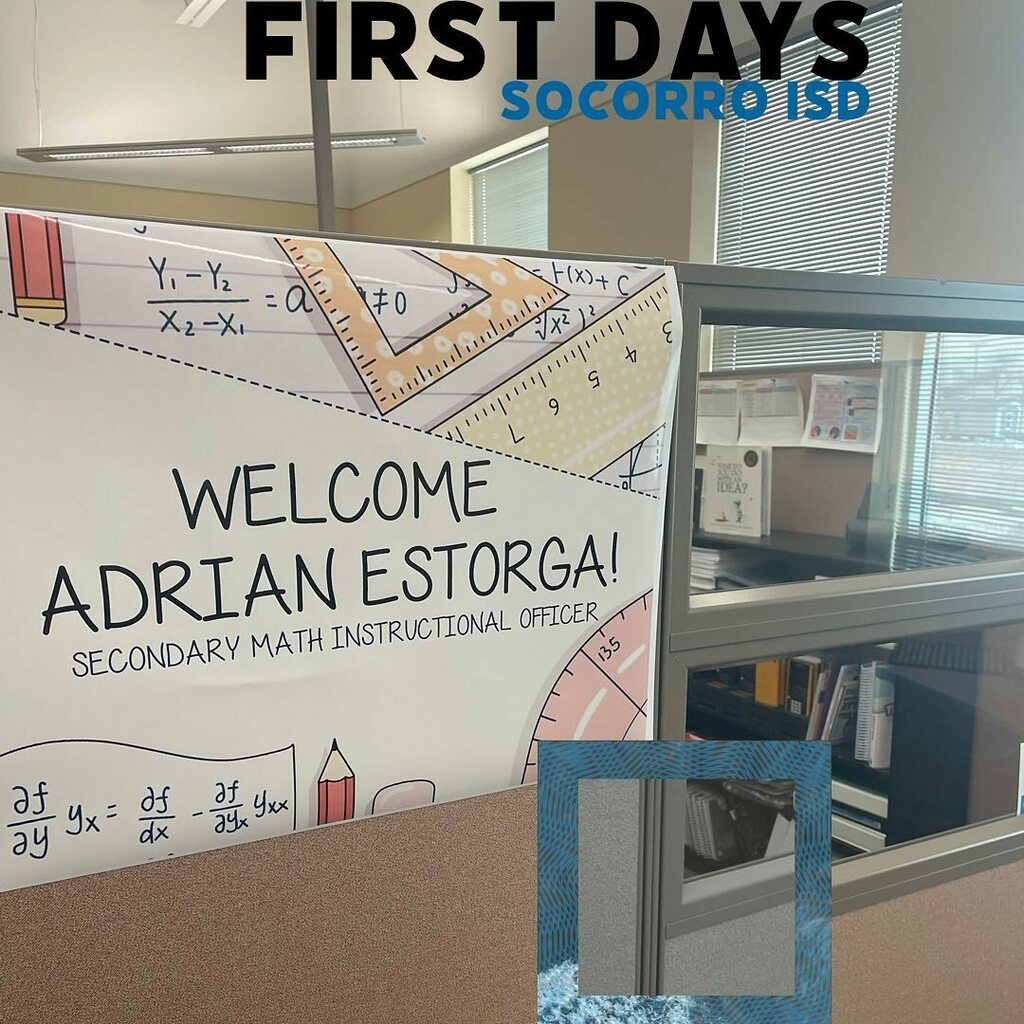 No turning back now. Two days into my new position in Socorro ISD.  It's been ten years since I left SISD.  Let's see what I can do for ACT II.  #acttwo #newjob instagr.am/p/CMgO4G7nxmu/