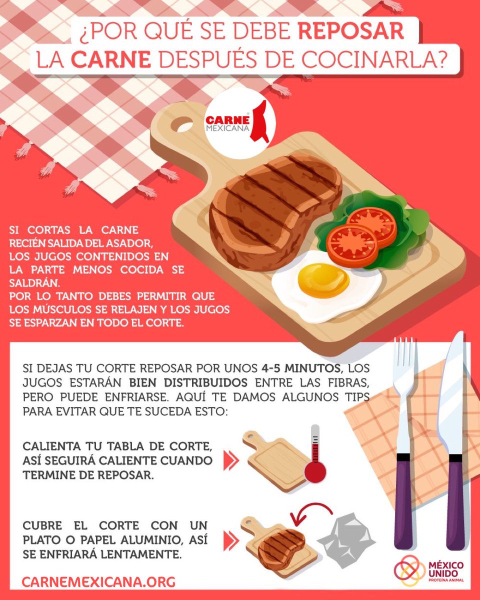 ¿Sabes por qué debes dejar reposar la carne antes de cocinarla?
#tips #tipsdecocina #chef #cheftips #cocina