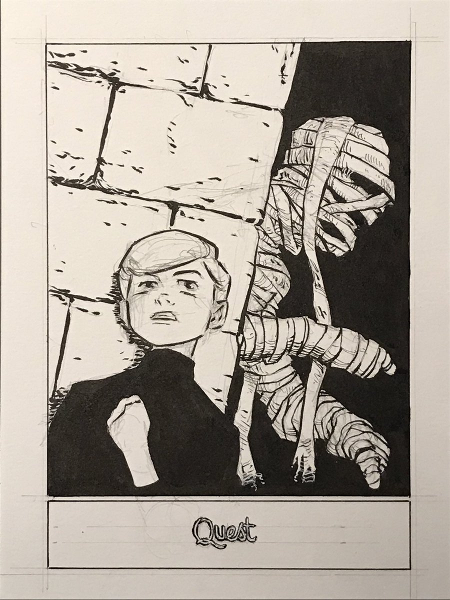 MikeWLynch's tweet image. I had planned to just do a head shot for this #SixFanarts but couldn’t help myself. What is wrong with me?!!! #JohnnyQuest #sixfanartschallenge #6fanarts #cartoon