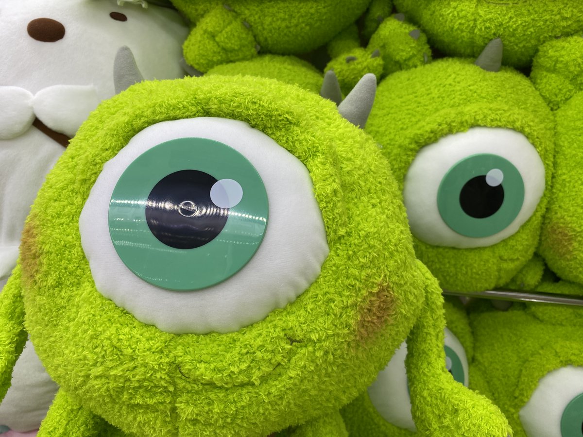 ソユーゲームフィールド旭川駅前店 景品入荷情報 マイク ワゾウスキ ほわぽて Mejぬいぐるみ モンスターズ インク の人気キャラクター マイク が入荷致しました 目のキラキラ感がとってもキュートですヽ ノ 北海道 旭川 ゲーム