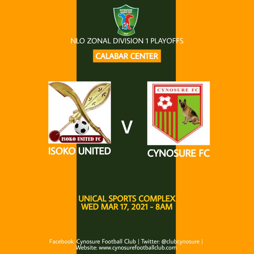 Cynosure_FC's tweet photo. Penultimate Match!
Match Day 7⃣
#ISOCYN
#NLO21
#CalabarCenter
#OneLoveOneSpirit https://t.co/tYvYUH8HH9