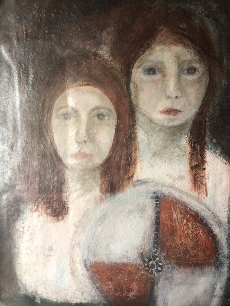 danishboots's tweet photo. Oil painting. Sized and primed the #traditional way. Wax medium and oil. Some parts still to finish. to finish. #sheildmaidens #norsemythology #viking times. For history and #ancestry https://t.co/bMNHWNOHwO